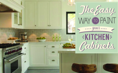 the easy way to paint your kitchen cabinets