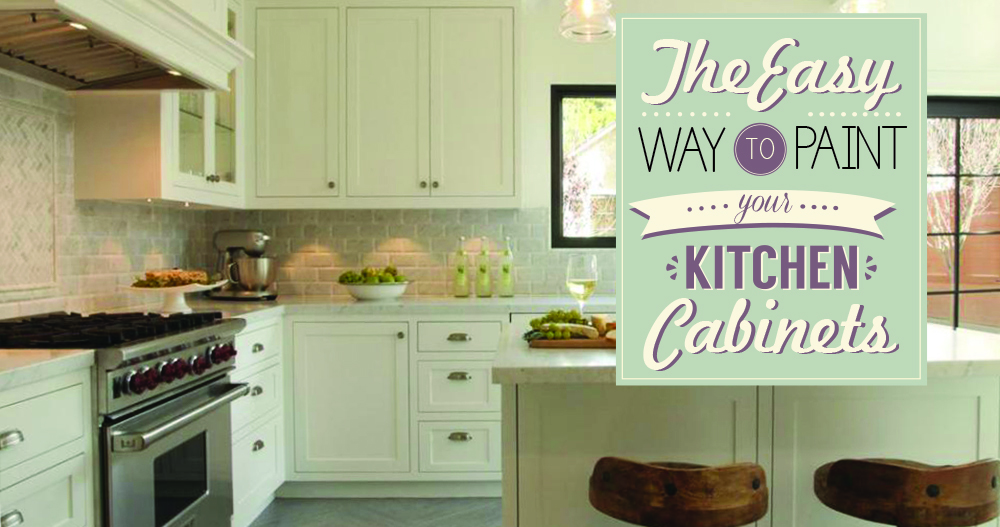 the easy way to paint your kitchen cabinets