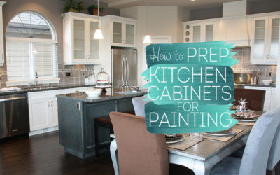 how to prep kitchen cabinets for painting