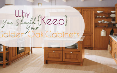 why you should keep your golden oak cabinets