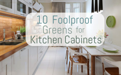 10 foolproof greens for kitchen cabinets
